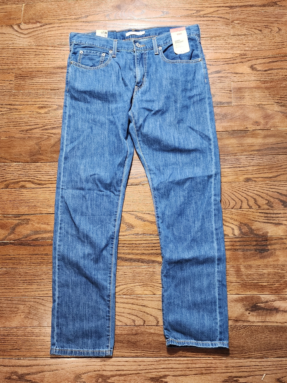 NEW Levi's Middy Straight Leg Jeans Women’s Size 30 Medium Wash Y2K 90s Retro